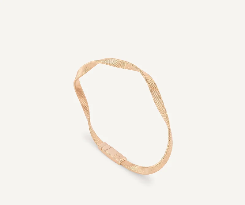 Luxe morganite bracelet-18K Rose Gold Twisted Supreme Bracelet