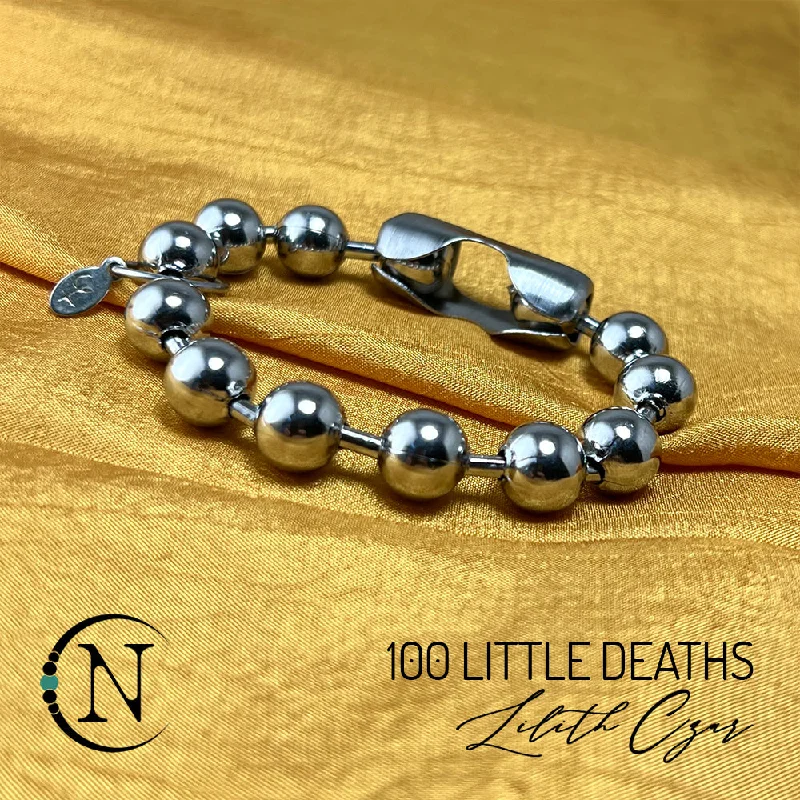 Subtle silver bracelet-100 Little Deaths Bracelet by Lilith Czar