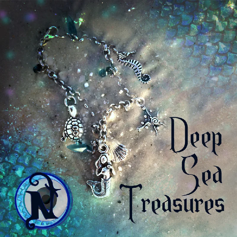 Minimalist knot bracelet-Deep Sea Treasures NTIO Dark Seas Charm Bracelet