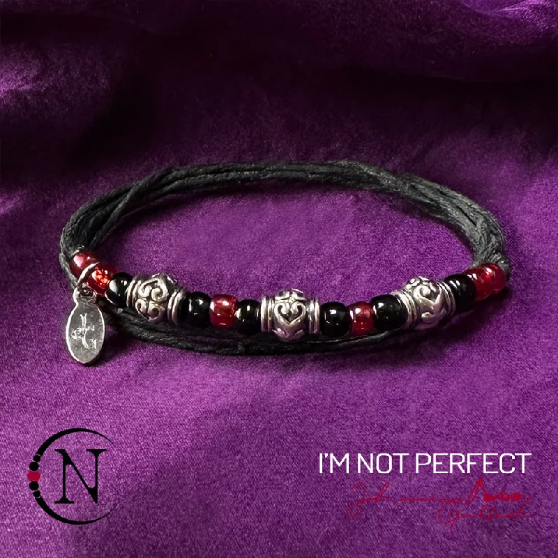 Three-stone bracelet-I'm Not Perfect NTIO Bracelet by Johnnie Guilbert