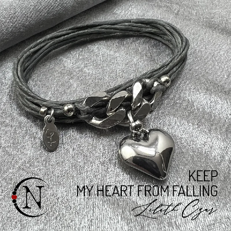 Angular stone bracelet-Keep My Heart From Falling NTIO Bracelet by Lilith Czar