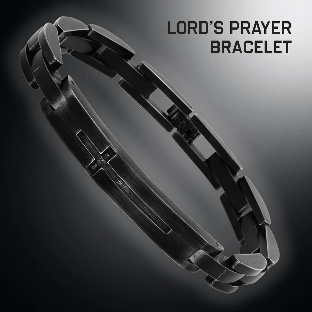 Matte rose bracelet-Lord's Prayer Bracelet: Helps Pair Veterans With A Service Dog Or Shelter Dog