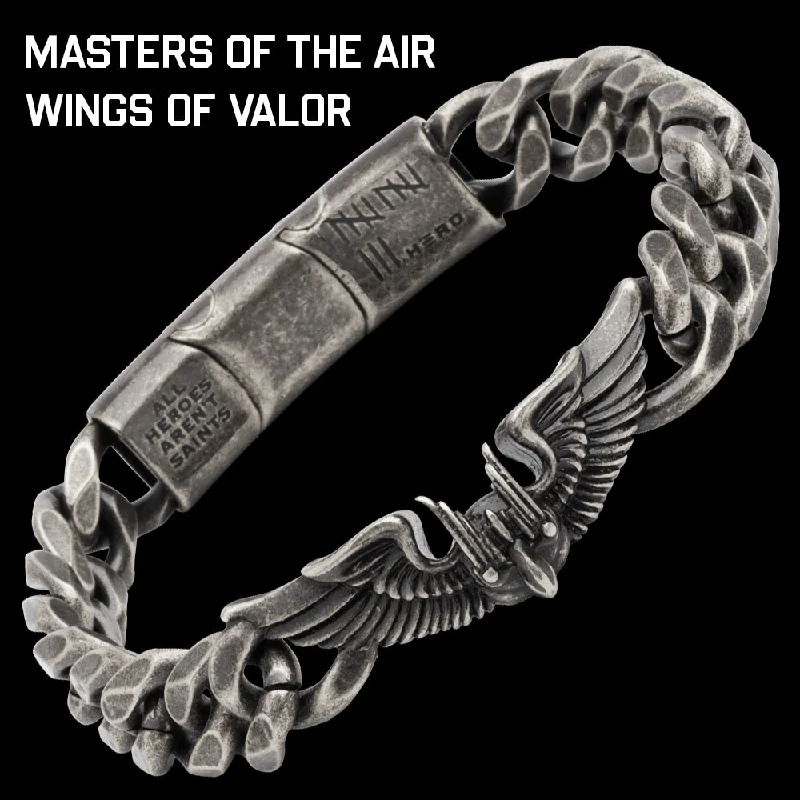 Leafy vine bracelet-Masters Of The Air - Wings Of Valor Bracelet: Helps Pair Veterans With A Service Dog or Shelter Dog