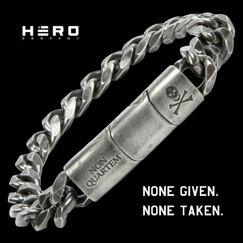 Modern layered bracelet-No Quarter – None Given, None Taken Bracelet – Helps Pair Veterans With A Service Dog Or Shelter Dog