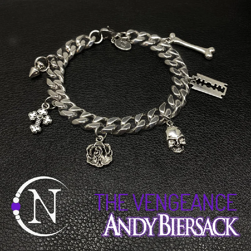 Etched design bracelet-The Vengeance NTIO Charm Bracelet/Choker by Andy Biersack