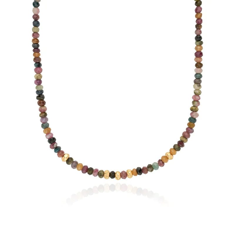 Wing-shaped necklace-Anna Beck Tourmaline Beaded Necklace