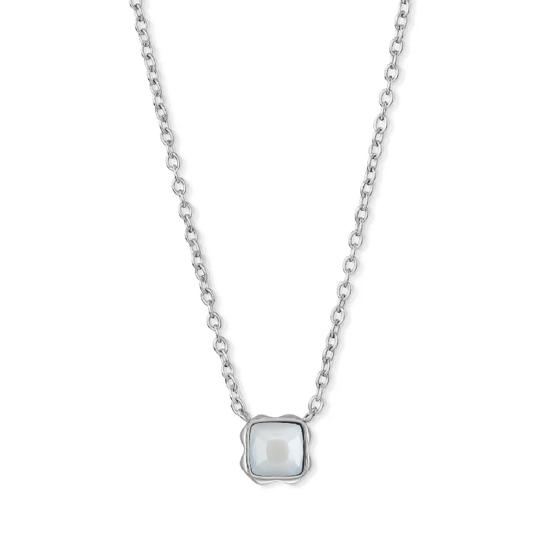 Coeur De Lion April Birthstone White Quartz Necklace