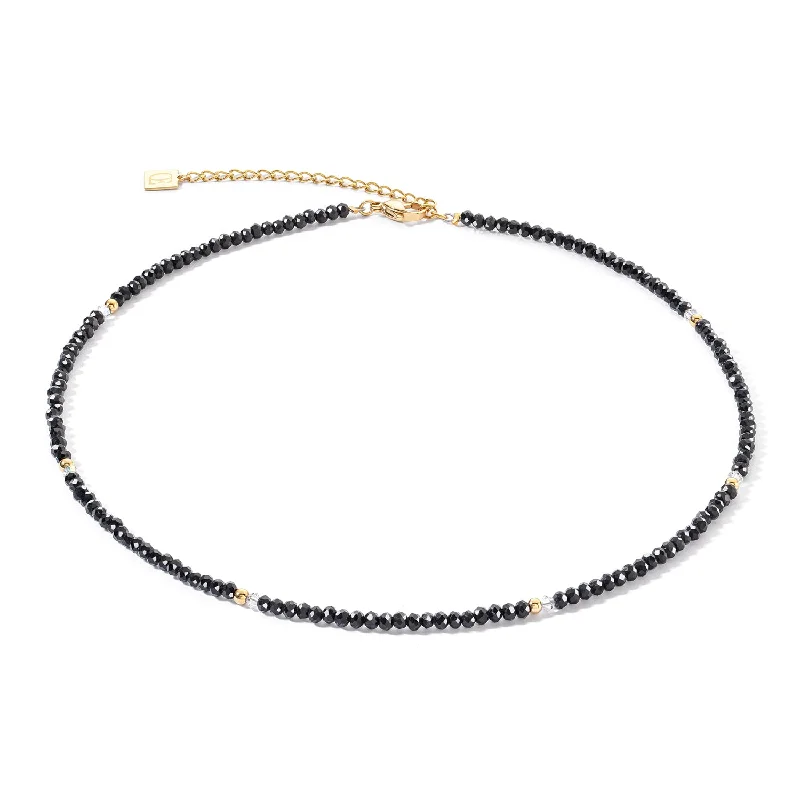 Coeur De Lion Little Twinkle Gold Black Necklace