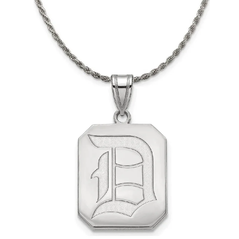 Faceted gem necklace-Sterling Silver Duquesne U Large Pendant Necklace