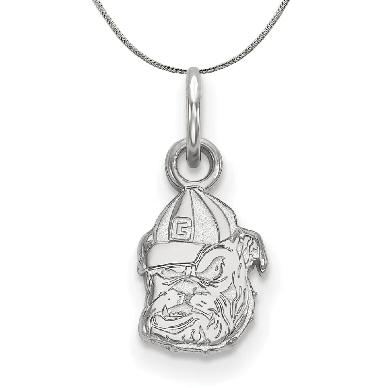 Sterling Silver U. of Georgia XS (Tiny) Pendant Necklace