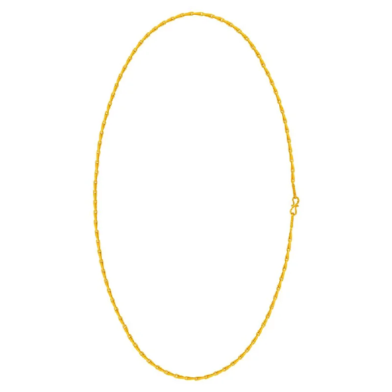 Petal-shaped necklace-22k Gold Chain With A Sleek Modern Chic Design