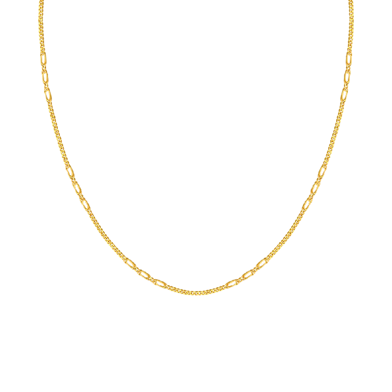 Wing-shaped necklace-22KT (916) Yellow Gold Chain For Women