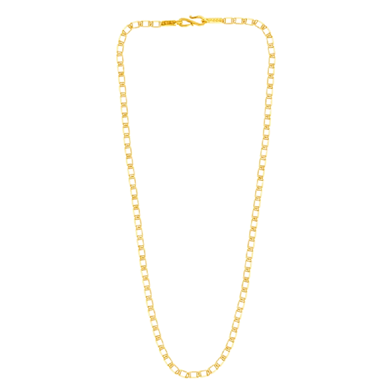 Floating gem necklace-22KT Yellow Gold Chain For Women