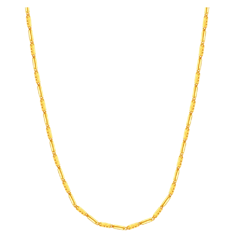 Domed gem necklace-22KT Yellow Gold Chain For Women