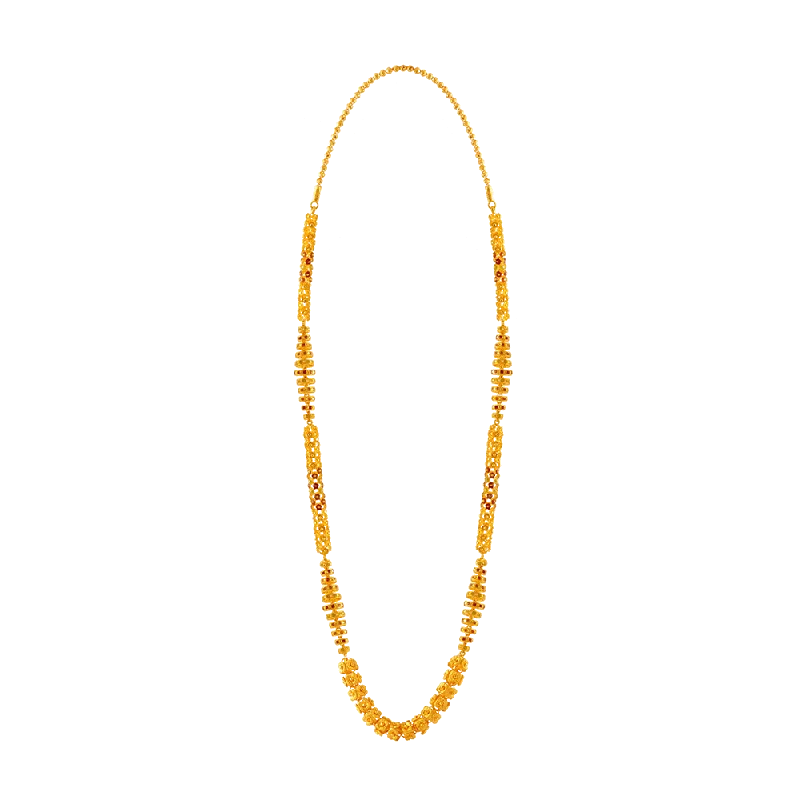 Bold pave necklace-22KT Yellow Gold Chain For Women