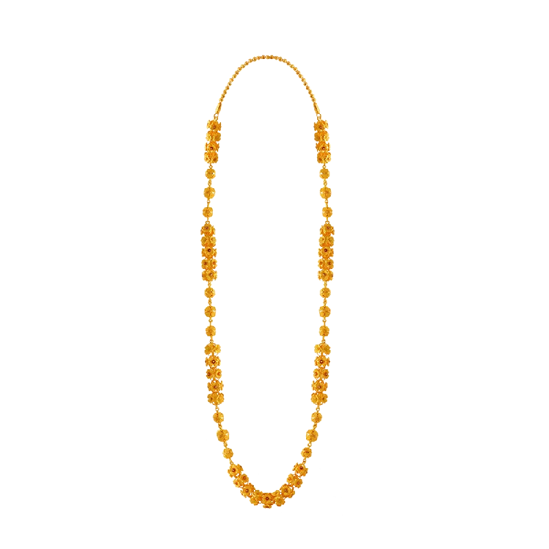 Crisscross necklace-22KT Yellow Gold Chain For Women