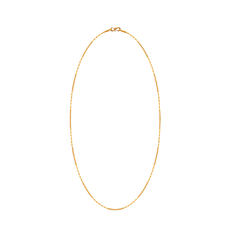 Laser-cut necklace-22KT Yellow Gold Chain For Women