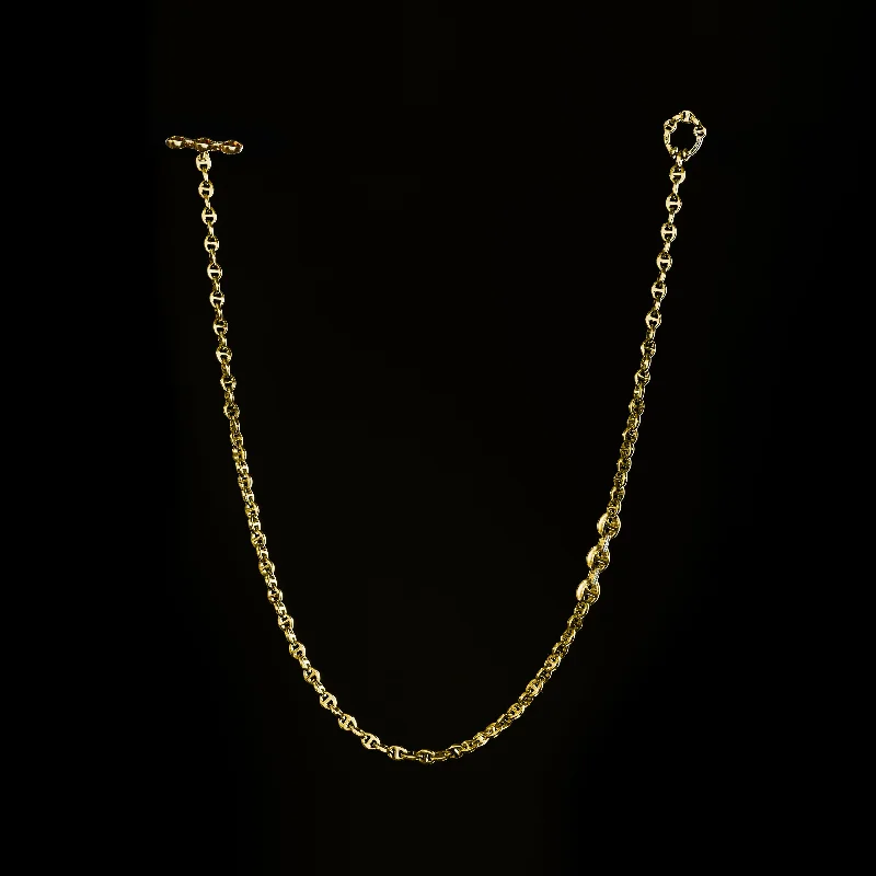 Bold pave necklace-3MM OPEN-LINK™ NECKLACE WITH DIAMOND PENDANT - 16"