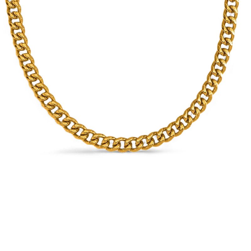 Rough diamond necklace-8mm Cuban Chain Necklace