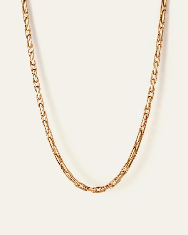 Polished rose necklace-Alber Chain