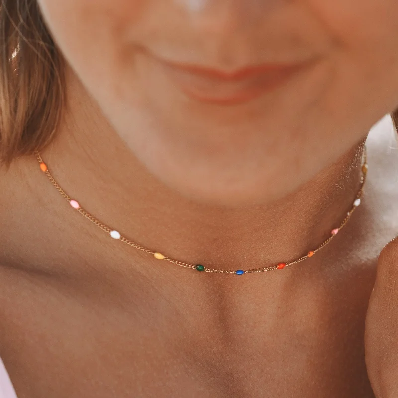 Radiant gem necklace-Aloha Choker