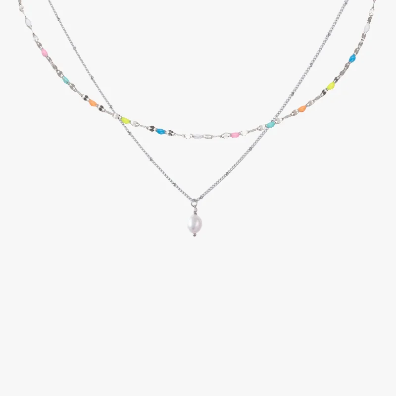 Sun motif necklace-Bliss Bundle | Silver Edition