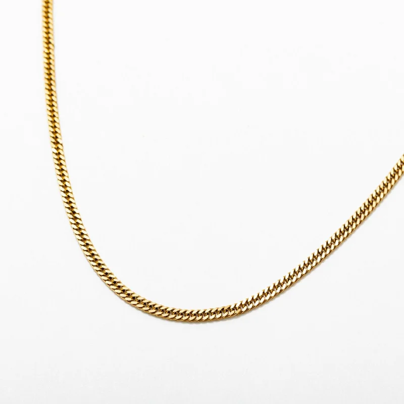 Subtle silver necklace-Double Cuban Chain Necklace