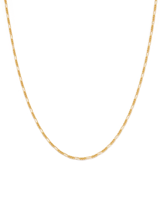 Rough diamond necklace-ECHO CHAIN NECKLACE (18K GOLD PLATED)