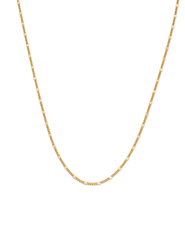 Cabochon necklace-ERA CHAIN NECKLACE (18K GOLD PLATED)