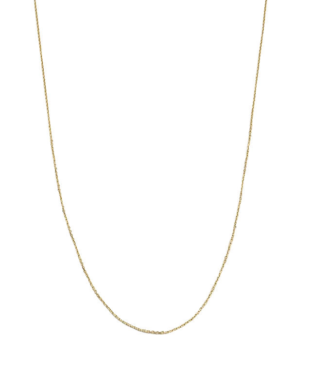 Heart-cut necklace-FINE TRACE CHAIN (9K GOLD)