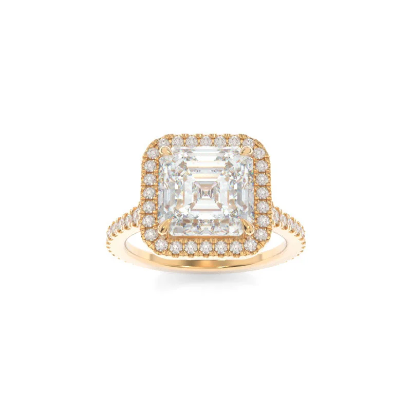 Rustic sapphire ring-Leighton Ring Asscher