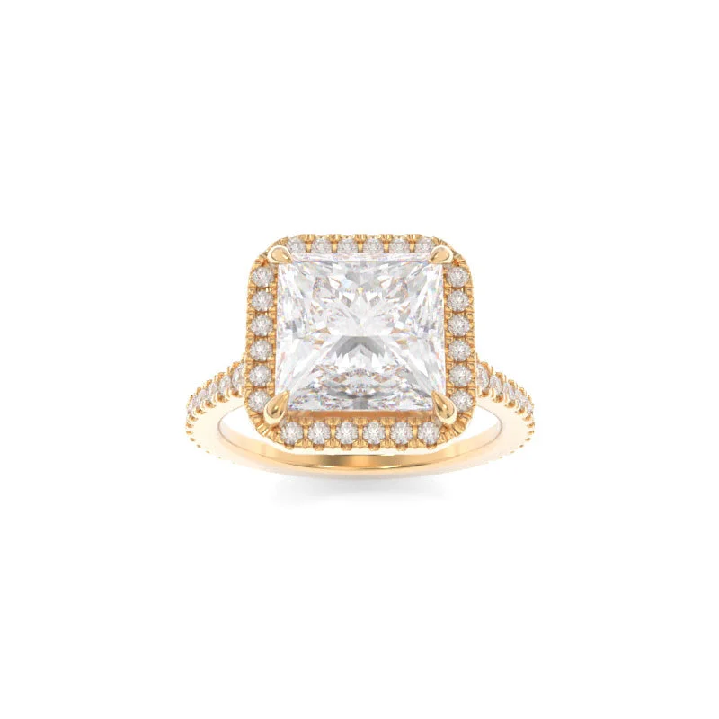 Domed gem ring-Leighton Ring Princess