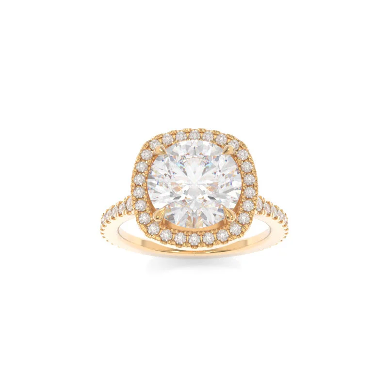 Simple topaz ring-Leighton Ring Round