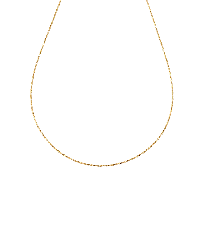 Leafy vine necklace-LUCIA CHAIN NECKLACE (18K GOLD VERMEIL)