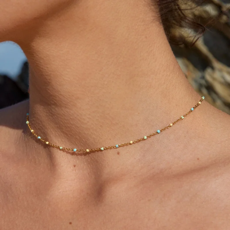 Multi-stone necklace-Oasis Choker