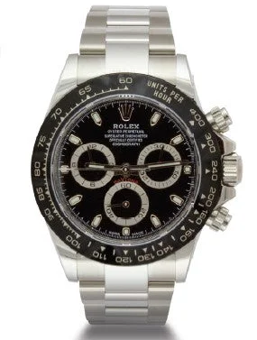 Tapered gem ring-Pre-Owned Rolex Cosmograph Daytona 40mm #4130