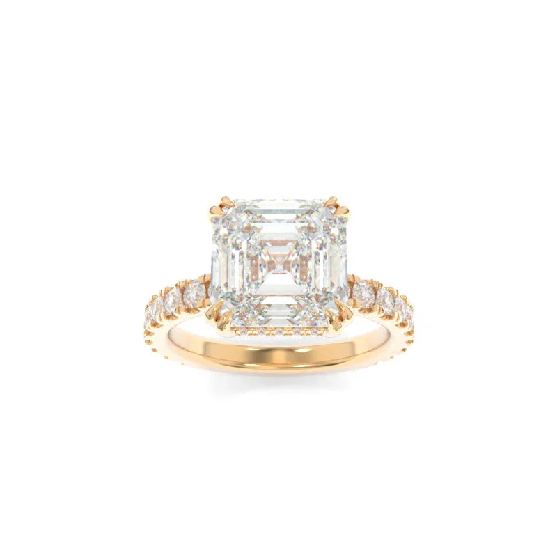 Futuristic diamond ring-Rachel Ring Asscher