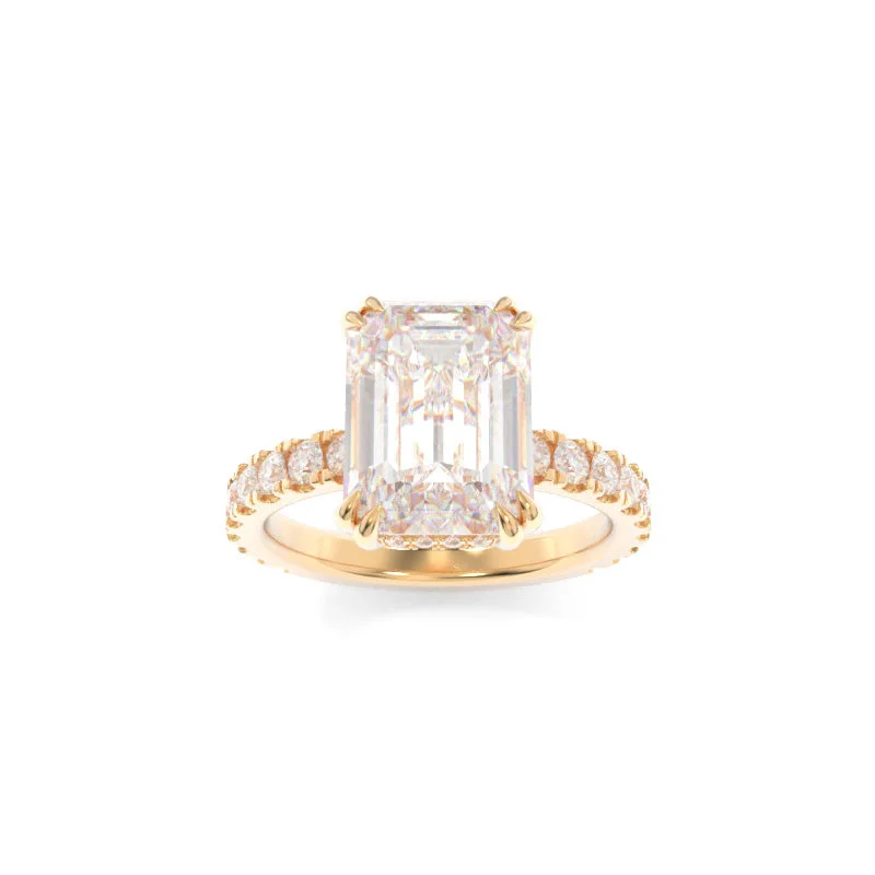 Asscher cut ring-Rachel Ring Emerald