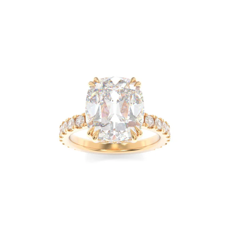 Baroque pearl ring-Rachel Ring Old Mine Cushion