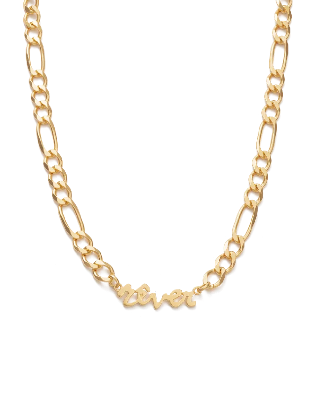 Vintage citrine necklace-REVER CHAIN NECKLACE (18K GOLD PLATED)