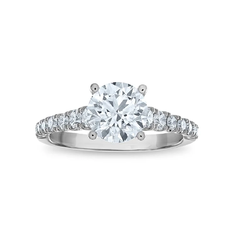 Radiant gem ring-Signature EcoLove Diamond Dreams 2 CTW Lab Grown Diamond Solitaire Engagement Ring in 14KT White Gold