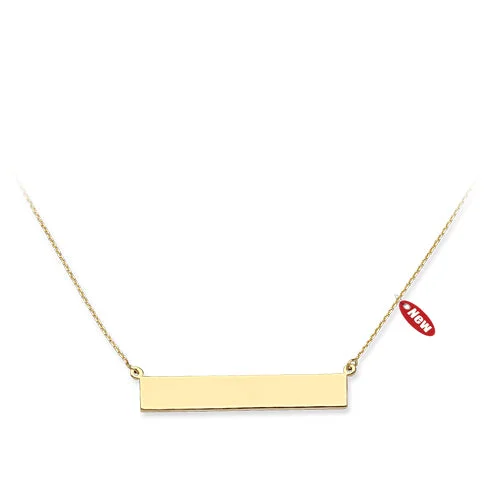 Tapered gem necklace-Sterling Silver & Alt. Metal Necklace