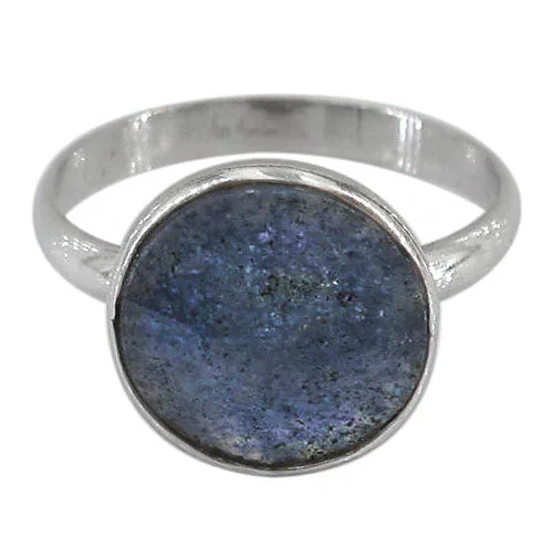 Tiny crystal ring-Sterling silver with rhodium, 11mm stone ring with 3.5mm band, colour and size may vary.