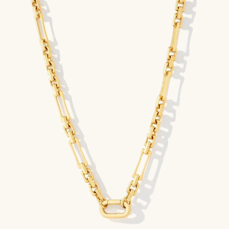 Narrow-set necklace-Lovers Chain Necklace