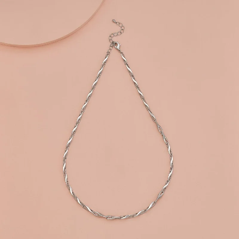 Minimalist wave necklace-Trendy Chain 171450