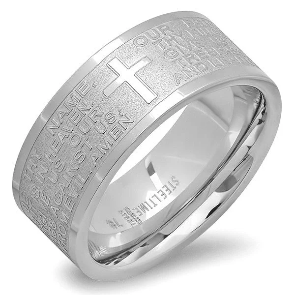 Wing-shaped ring-Unisex Stainless Steel Prayer Ring