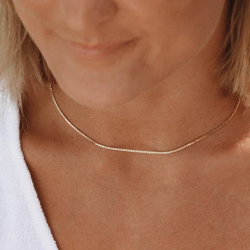 Wire-twist necklace-Wavy Choker