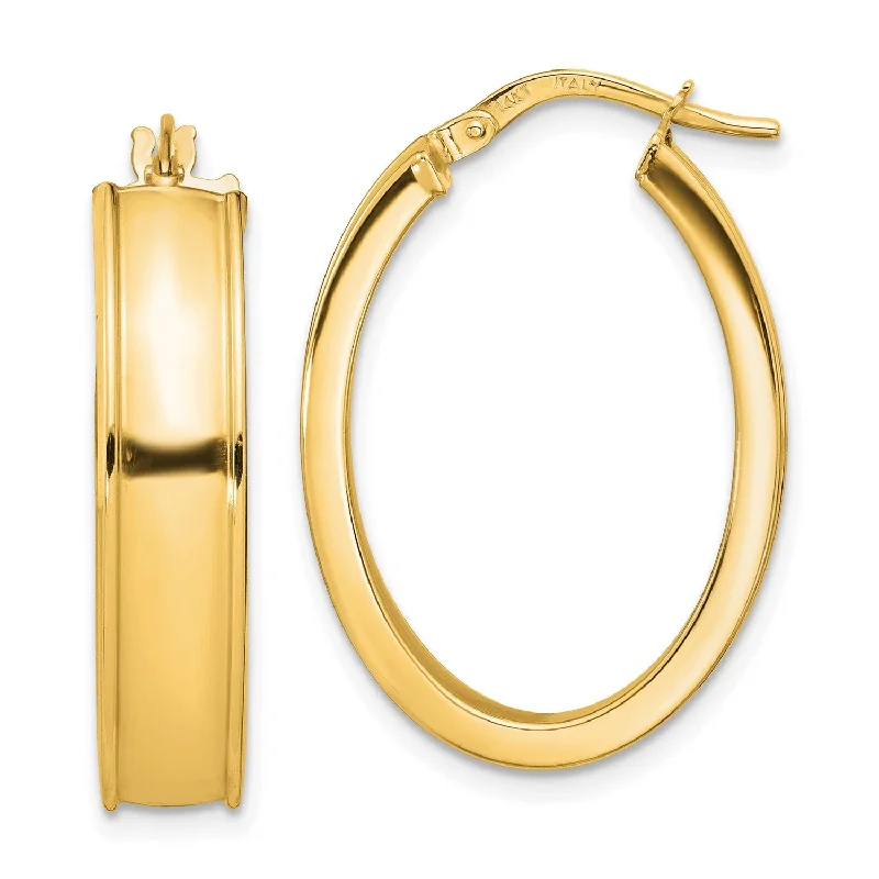 Wire-twist earrings-14KT Yellow Gold Hoop Earrings