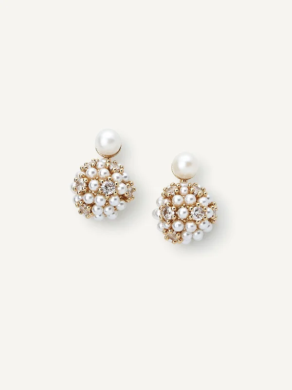 Hinged design earrings-Chiyo Studs