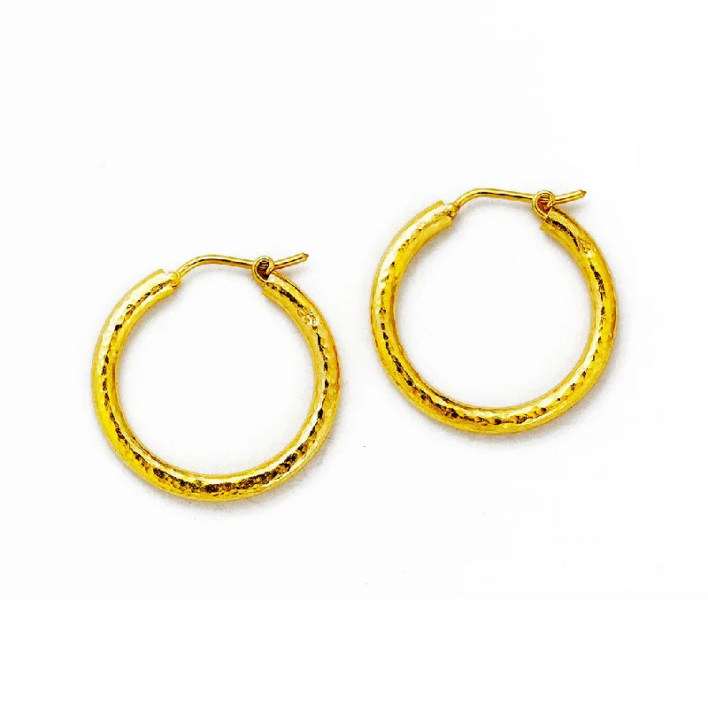 Tapered hoop earrings-Elizabeth Locke Giant Hoop Earrings